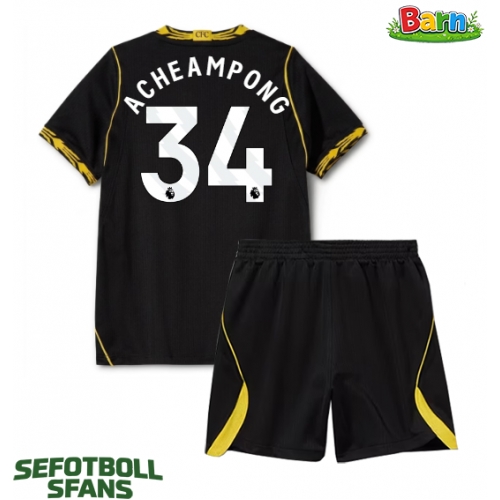 Chelsea Josh Acheampong #34 Bortaställ Barn 2026-27 Kortärmad (+ Korta byxor)